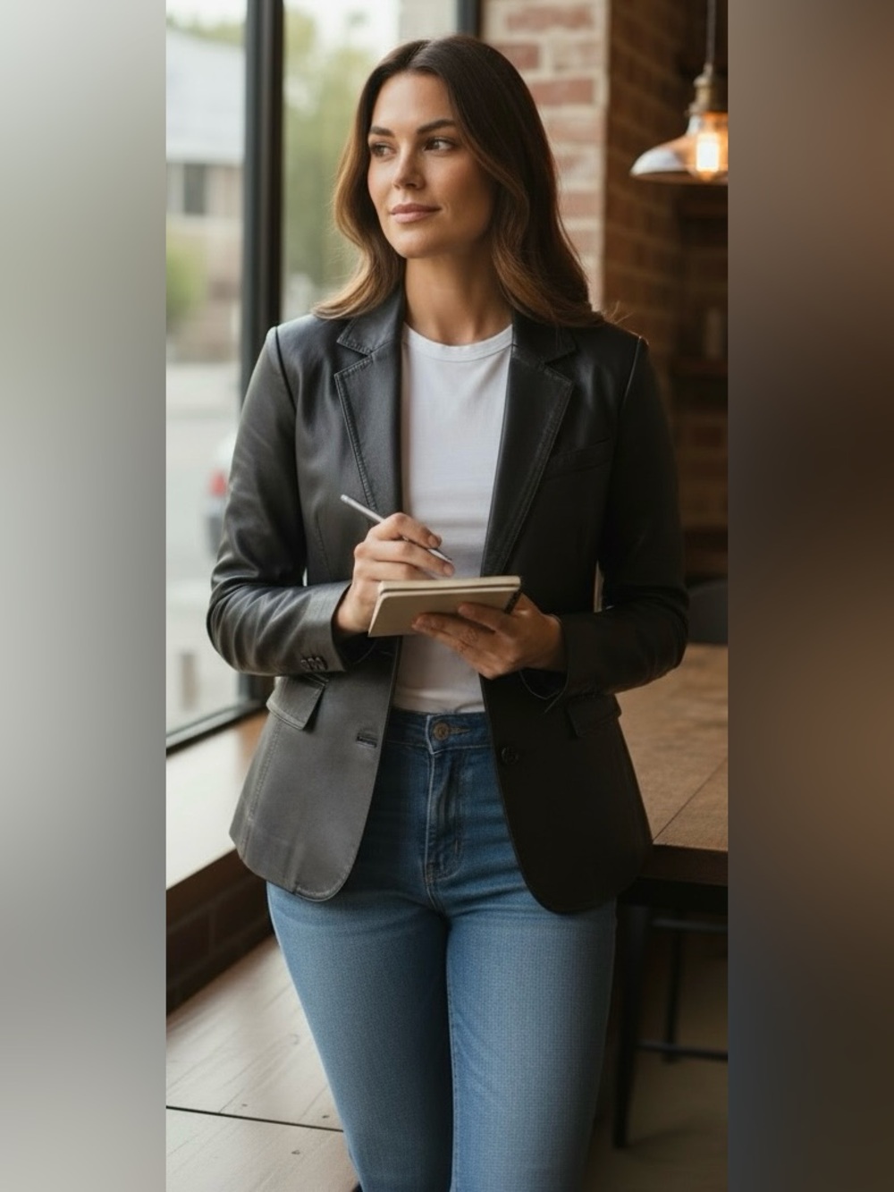 Ted Baker London Black Leather Jacket - Picture 3 of 8